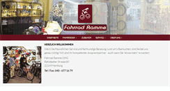 Desktop Screenshot of fahrradramme.de